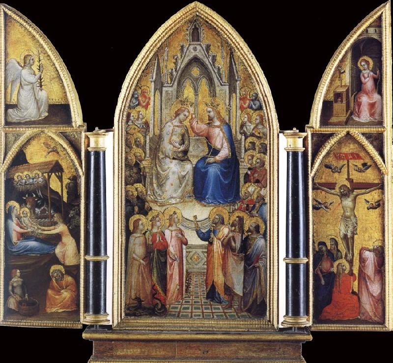 GIUSTO de  Menabuoi The Coronation of the Virgin among saints and Angels Sweden oil painting art